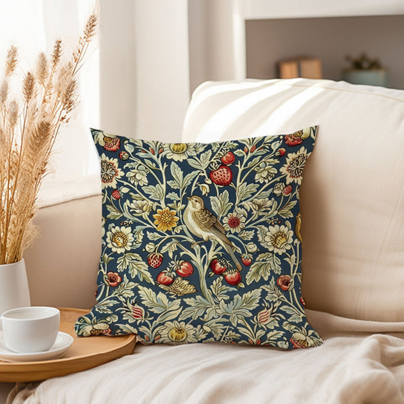Animals William Morris Birds Damask Pattern I Cottage