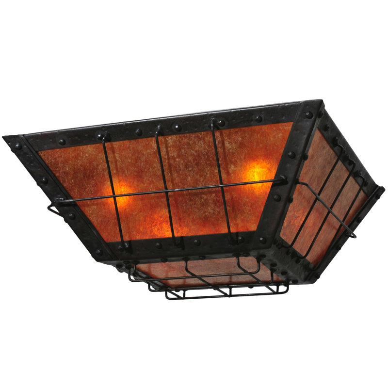 Rustic Lodge 4 - Light Flush Mount