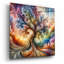  'Abstract Tree' by Rey Klimt Acrylic Glass Wall Art, 12" x 12"-869043462