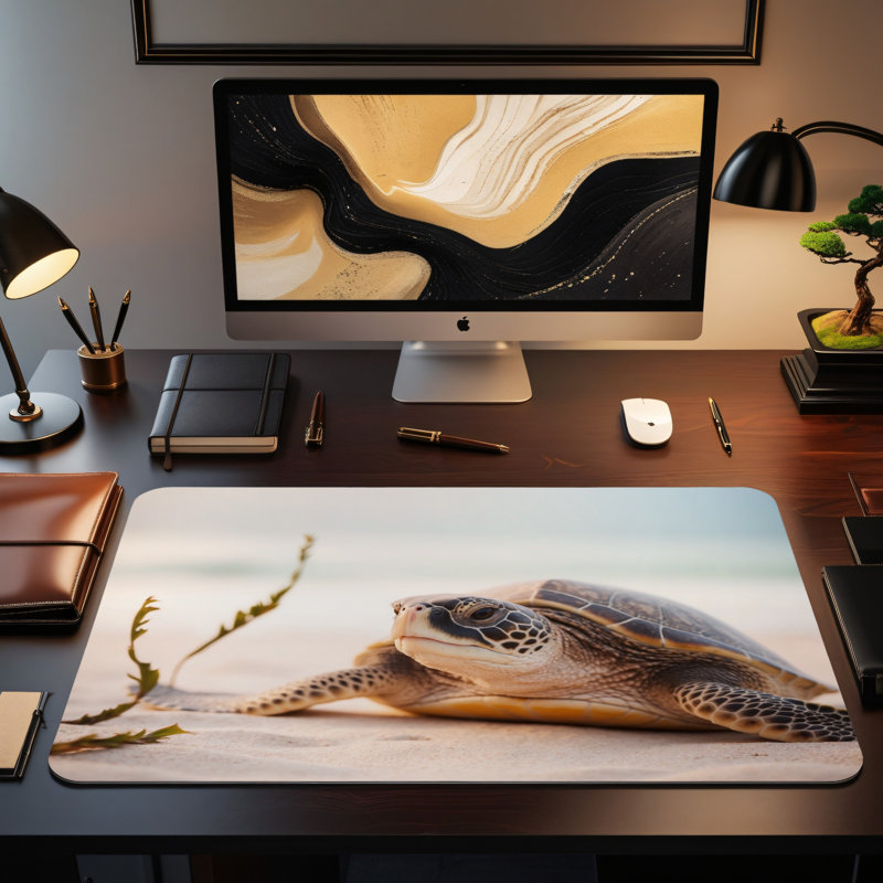 Polyester Desk Pad, 14.4x12.1
