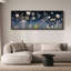 «Vibrant Wildflower Midnight Flora Fantasy», reproduction d'art sur toile-98041951-111565999