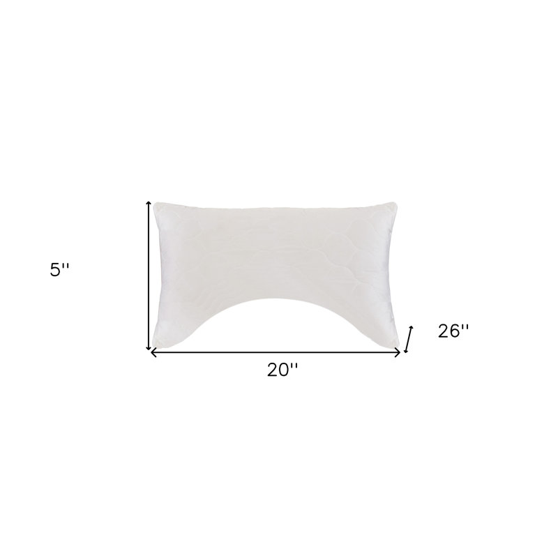 Cotton Wool Hypoallergenic Ergonomic Standard Size Bed Pillow