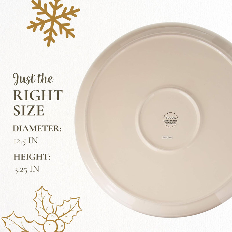 Spode Christmas Tree Chip and Dip Platter