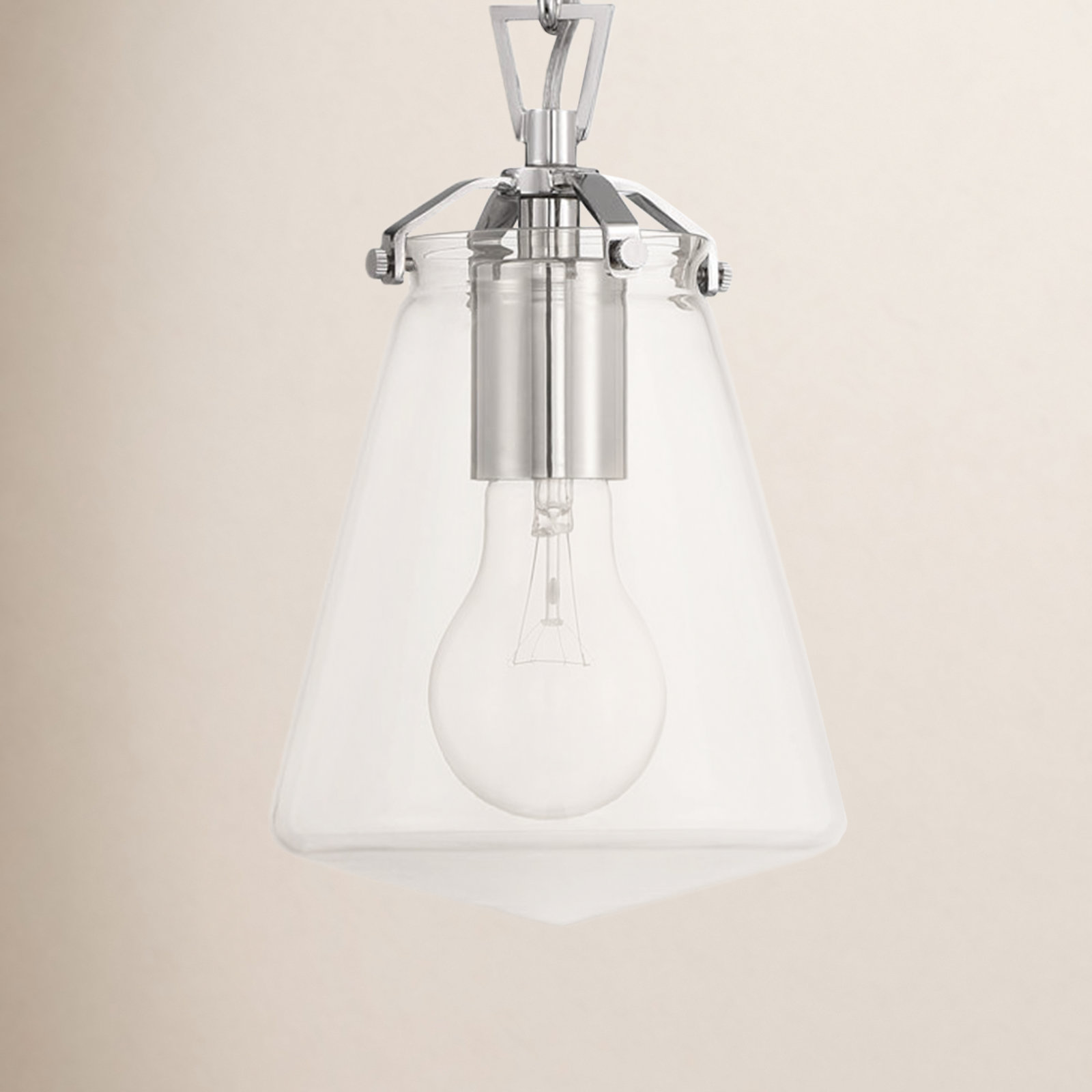 Blair 1 - Light Cone Pendant, Polished Nickel