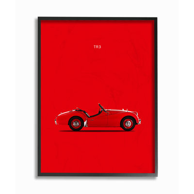 «Minimal Bright TR3 Car Poster», impression