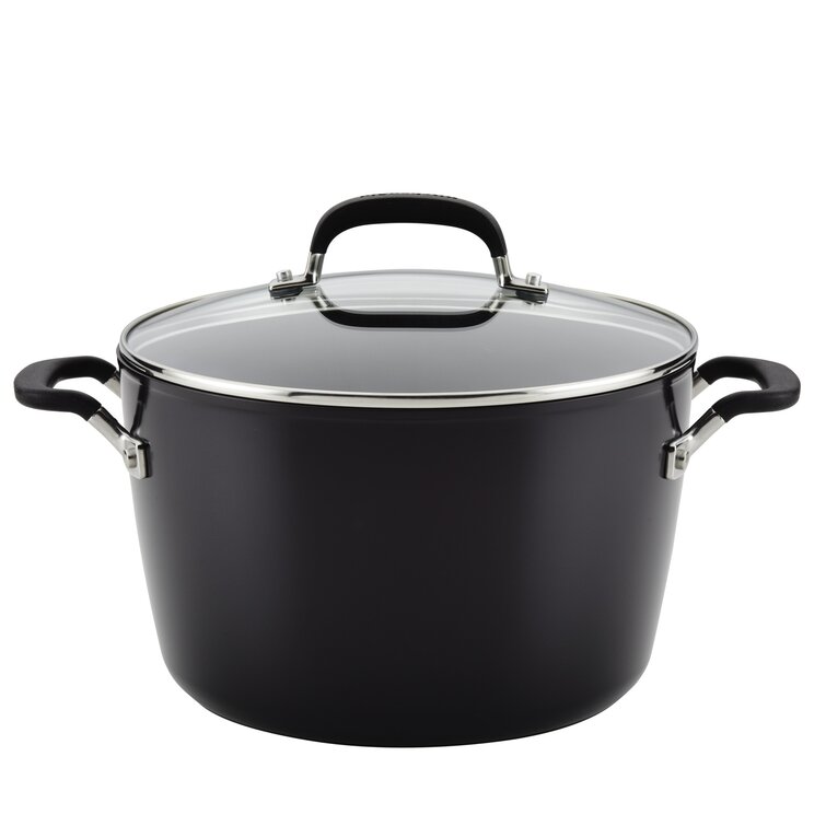 Cuisinart Chef's Classic Nonstick Hard-Anodized 8-Quart Stockpot with  Lid,Black