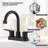 Centerset 2-handle Bathroom Faucet with Drain Assembly-89358579