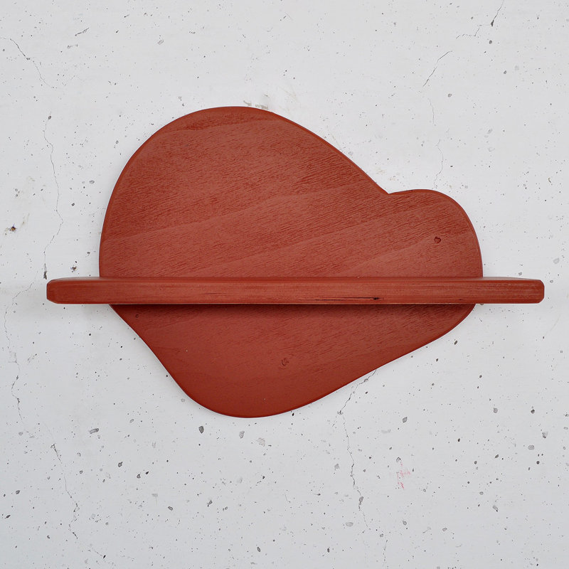 100% Plywood Colorful Wall Mounted Accent Shelf