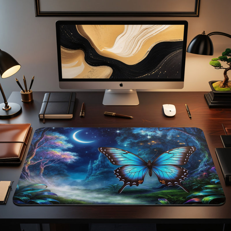 Polyester Desk Pad, 14.4x12.1