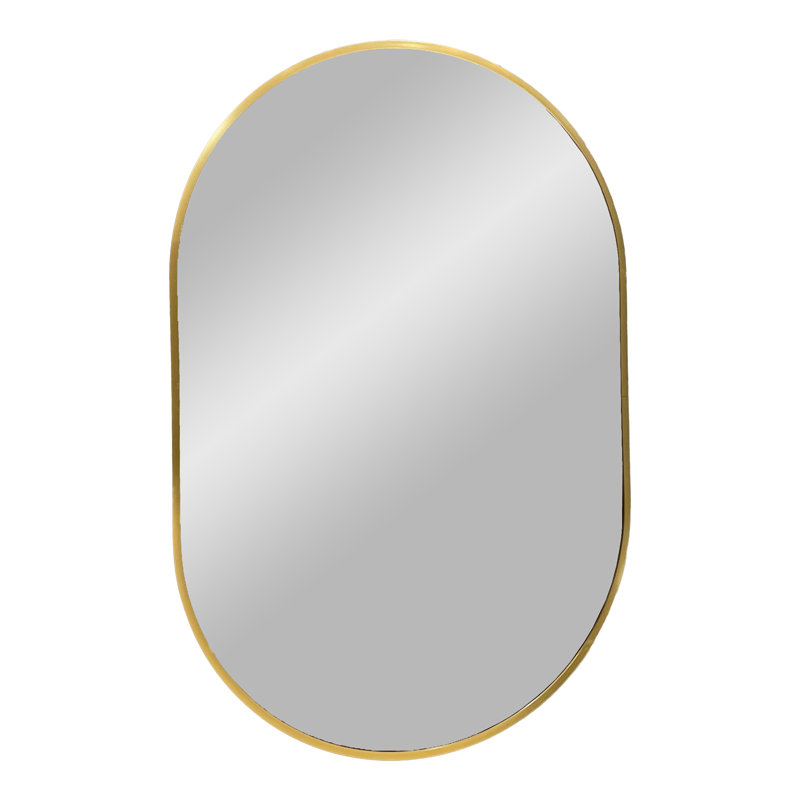 Inglenook Metal Wall Mirror, Brass 