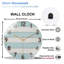 Clock Face Mountains Ocean Sunrise Art - 12'' Modern Glass Wall Clock