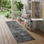 Tapis de couloir d'extérieur 8 po gris