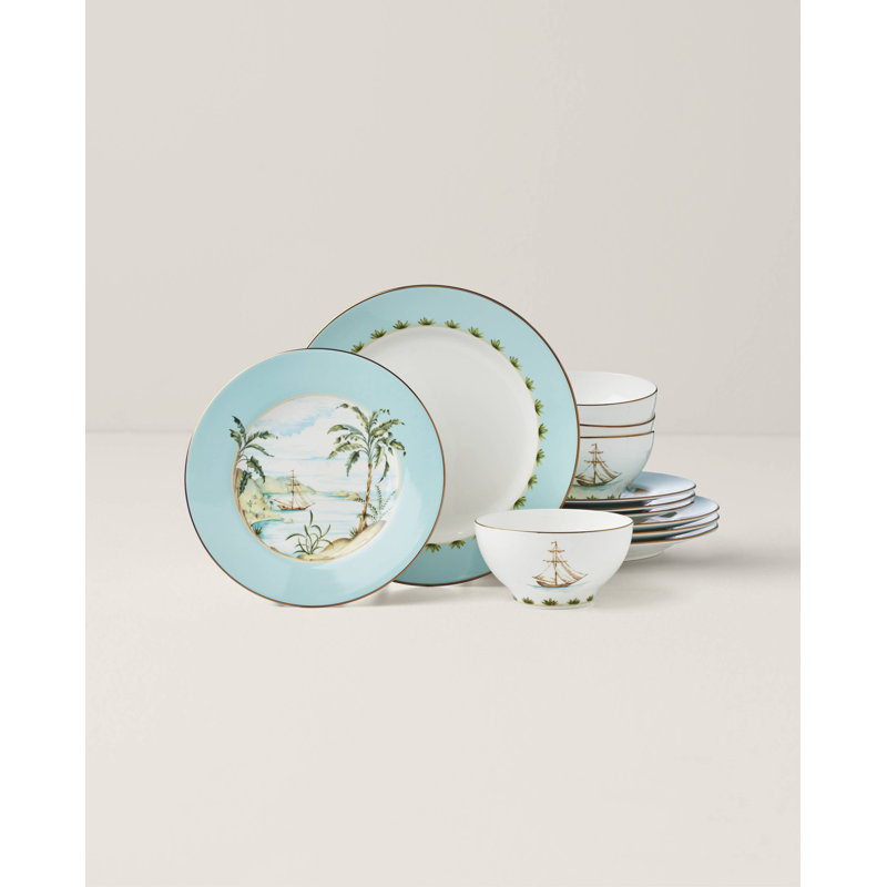 Lenox British Colonial Tradewind 12-Piece Dinnerware Set