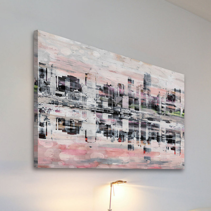 Reproduction d’art sur toile tendue « pittoresque nyc », H 16 po x l 24 po x P 1,5 po