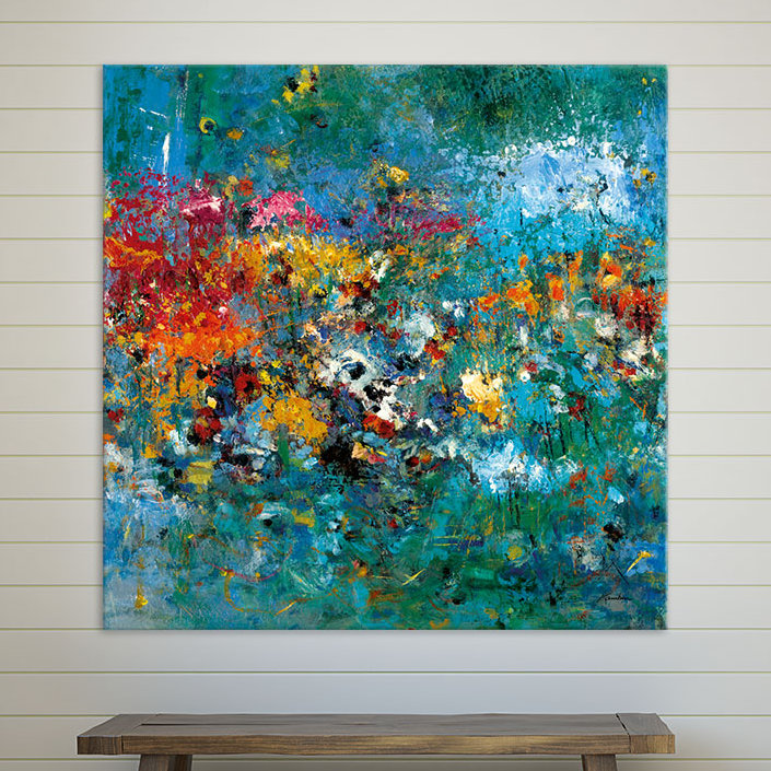 "Carpe Diem 1" par Diane Lambin - Reproduction d'art sur toile carrée non encadrée, H 72 po x l 72 po