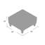 Repose-pieds standard carré 34 po Emerson-2108978671-2109155887