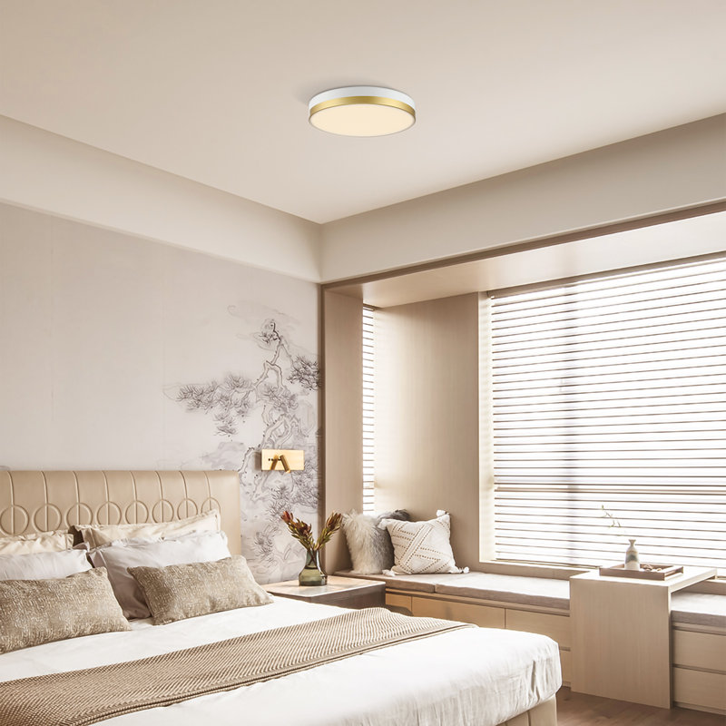 Hopeland Acrylic LED Flush Mount, White