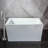 47'' x 28'' Freestanding Soaking Acrylic Bathtub