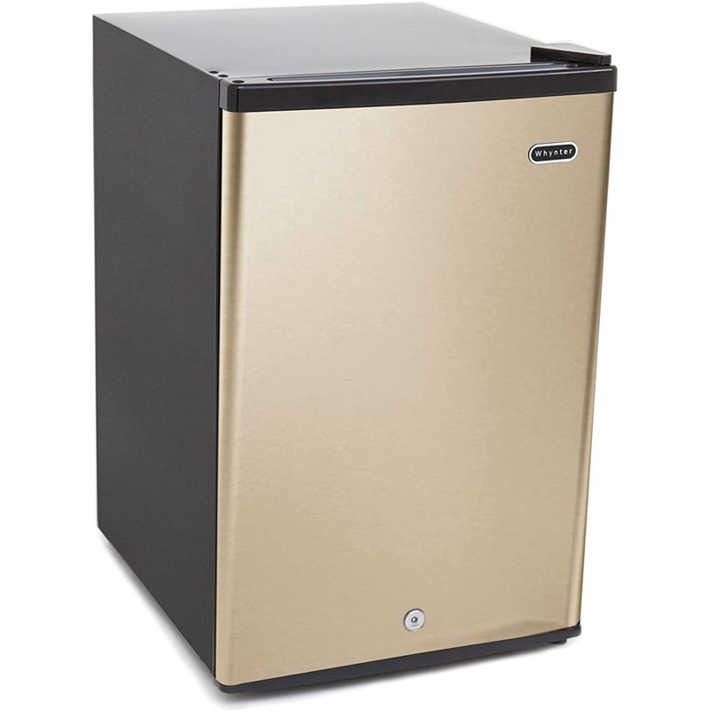 2.1 Cubic Feet Freezer with Adjustable Temperature Controls, Rose Gold
