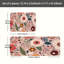 Ensemble de 2 tapis de cuisine roses et roses