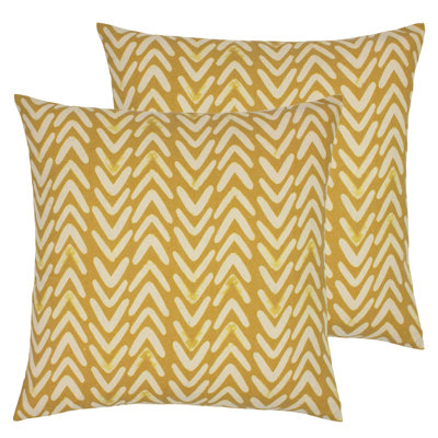 Geometric Square Cushion