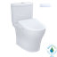 Toilette allongée deux pièces à fixation au sol Aquia® IV 0,9 GPF