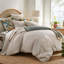 Paradise Duvet Set – Wheat Cotton and Linen | 1 Duvet Cover + Euro Shams | Inserts Not Included-1172782024