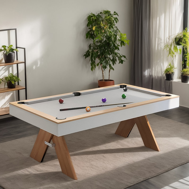 A Versatile three-in-one Table that Serves as Both a Billiards Table and a Dining Table.