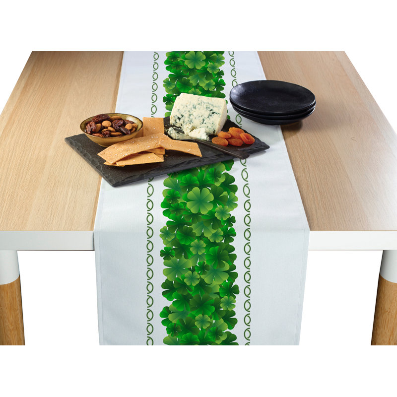 Baragrey Floral St. Patrick's Day Table Runner, 72" x 12"