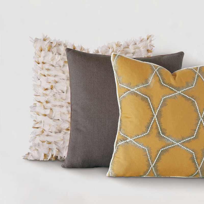 Nico Linen Square Pillow Cover & Insert, Polyester