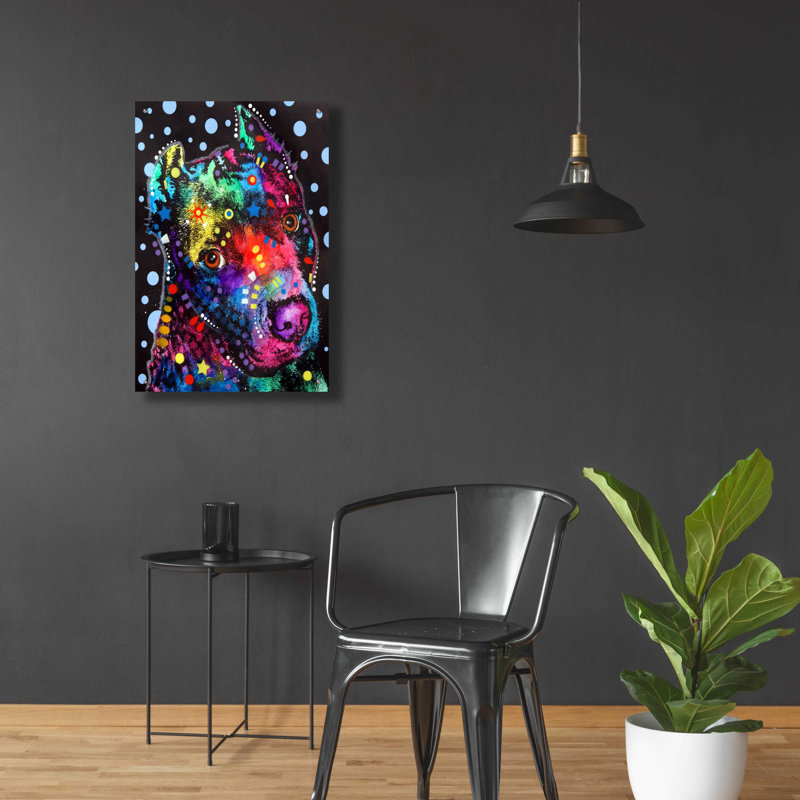 Winston Porter «Companion Pit» par Dean Russo, art mural en verre acrylique ACR-18539, H 36 po x l 24 po x P 0,2 po