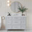 ARIEL Monroe 48 Single Sink Bathroom Vanity with Carrara Quartz Top-71275576