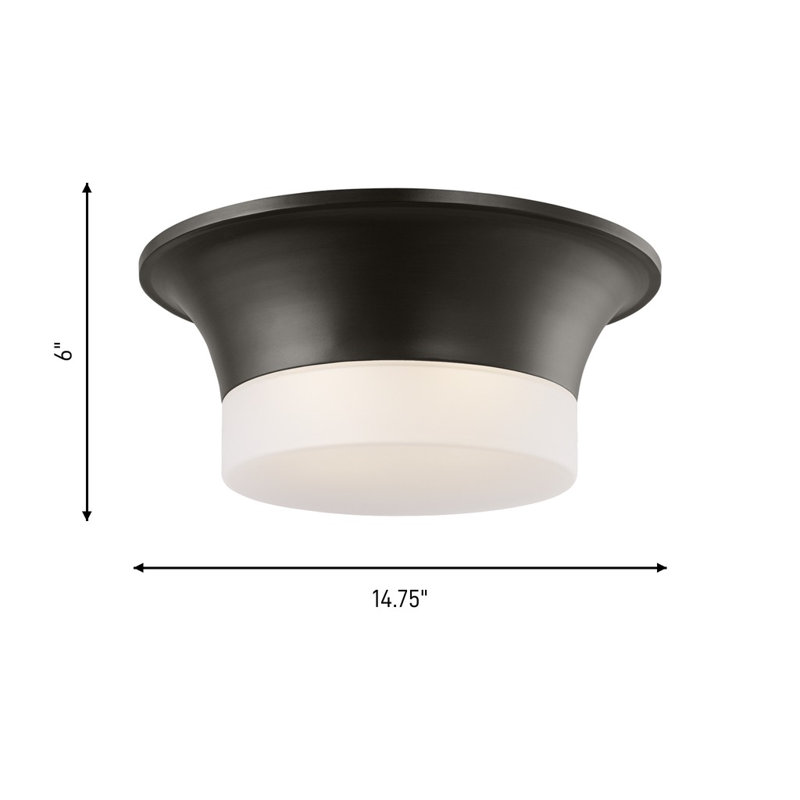 Dartmore 2 - Light Flush Mount, Aged Iron