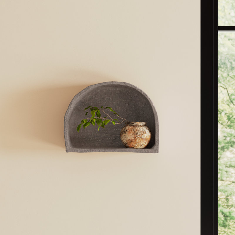 Kayna Paper Mache Floating Shelf