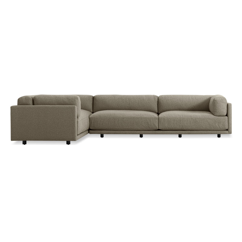 Sunday Sectional, Right Hand Facing, Sanford Black Crossweave