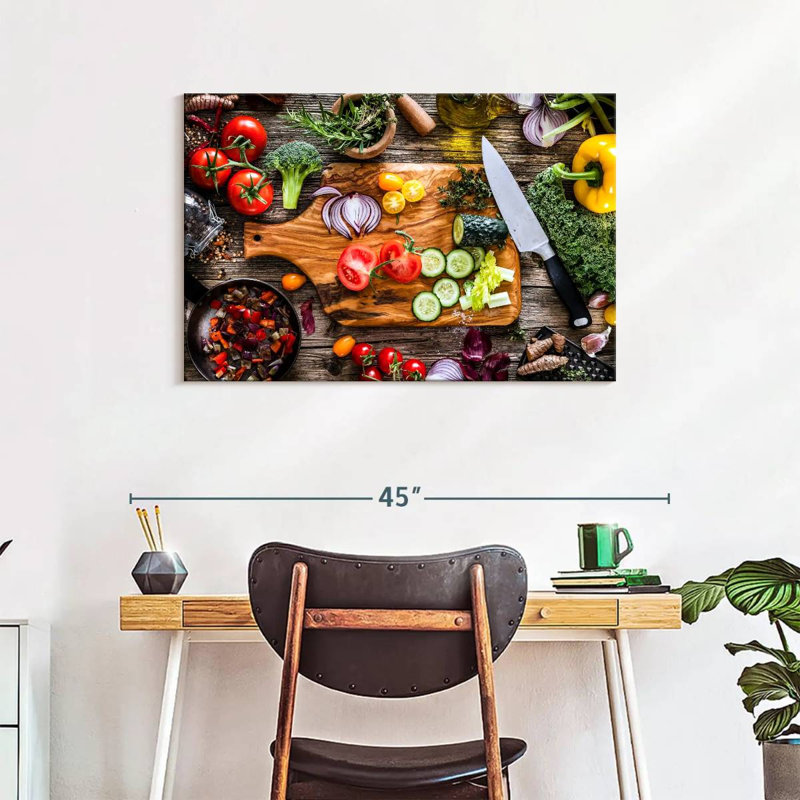 Yarlin Vegetable Fresh Ingredients, 24" H x 36" W