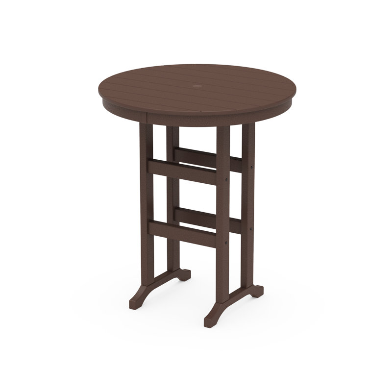 Table de bar POLYWOOD, Acajou, 36 po
