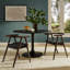 Chaise en cuir et bois Henry-109729063