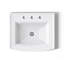 Lavabo de salle de bain rectangulaire encastré en porcelaine vitreuse avec trop-plein Archer®-19195598-10940425