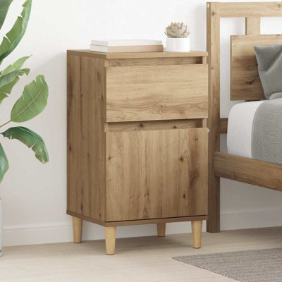 40cm W Manufactured Wood Bedside Table