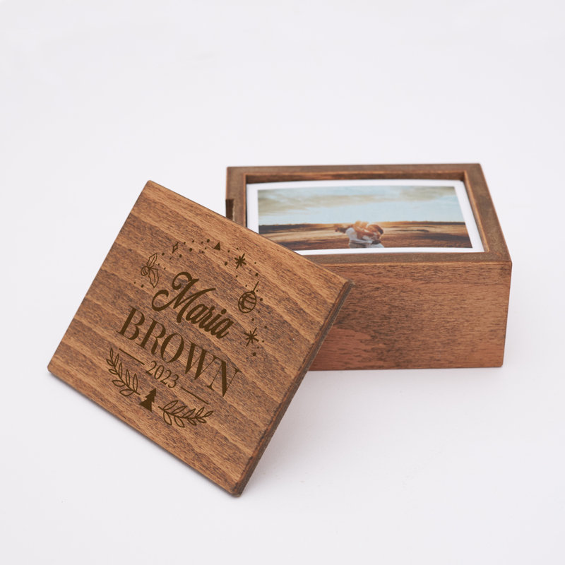 Brown Wood Matte Shadow Box Picture Frame, Yes