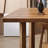 Nut-Brown Rectangular Solid Wood Dining Table-1168798825