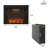 Mateas Electric Fireplace Insert, Christmas Fireplace Heater with Overheating Protection, Fire Crackling Sound, Remote Control, 750/1500W, Black-654328608