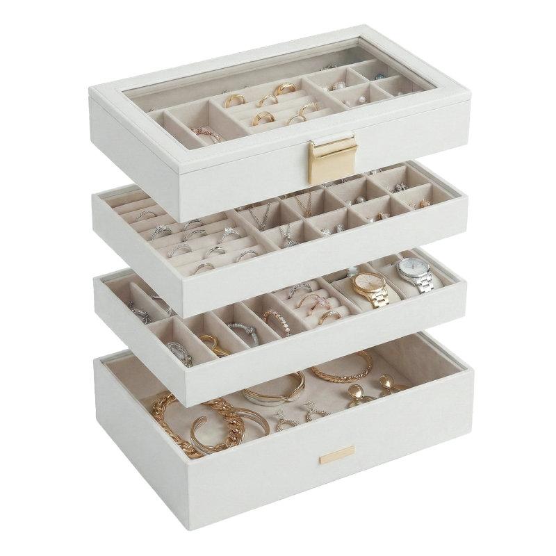 Biance Jewellery Box +, White