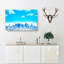 Tokyo Japan Skyline In Abstract - Wrapped Canvas Print-55302643