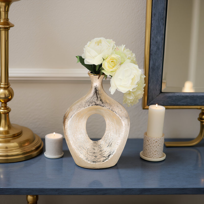 Modern Stoneware Ceramic Vase - Decorative Textured Accent with Sleek Design, Elegant Home Decor Statement for Contemporary Interiors