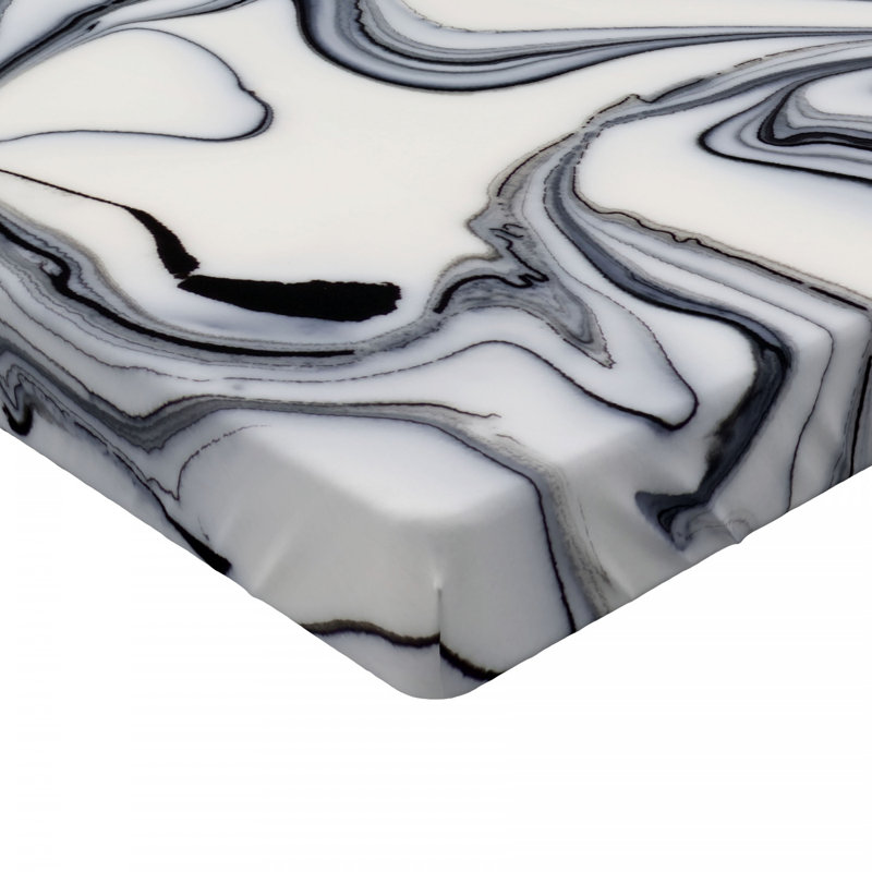 Microfiber Abstract Fitted Sheet, Queen Fitted Sheet