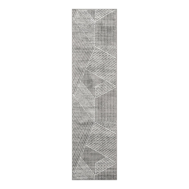 Latitude Run® Orkla Nikolis Rug Gray, Runner 2'7" x 10'