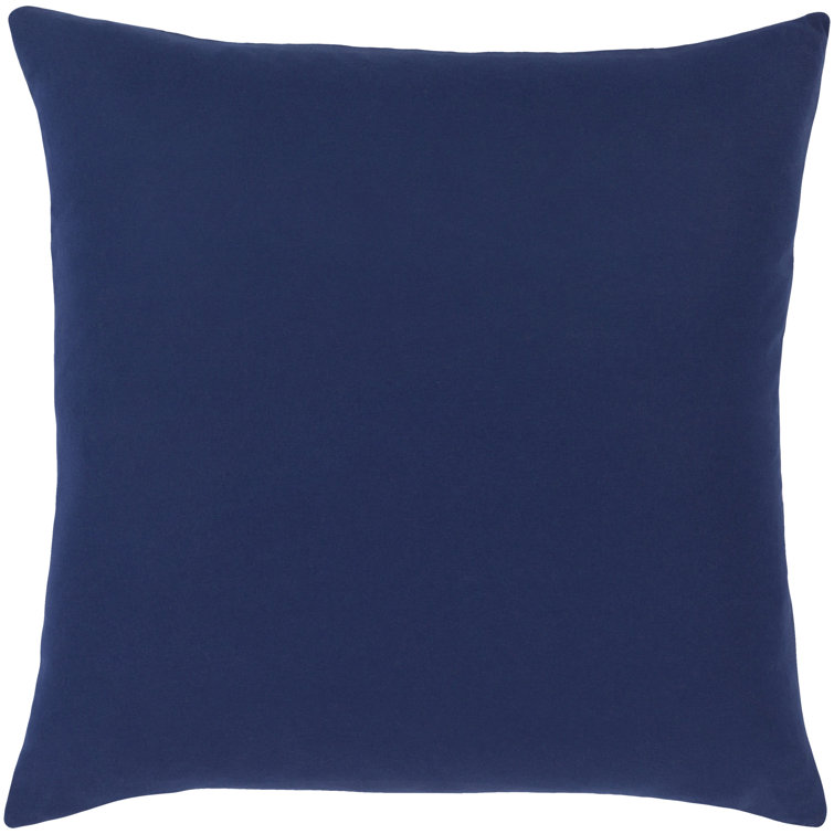 Lark Manor Sonny Throw Pillow Color: Navy Blue & Off-White