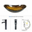 Metro Lane 53.3mm L x 35mm W Glass Specialty Sink with Tap-172751424